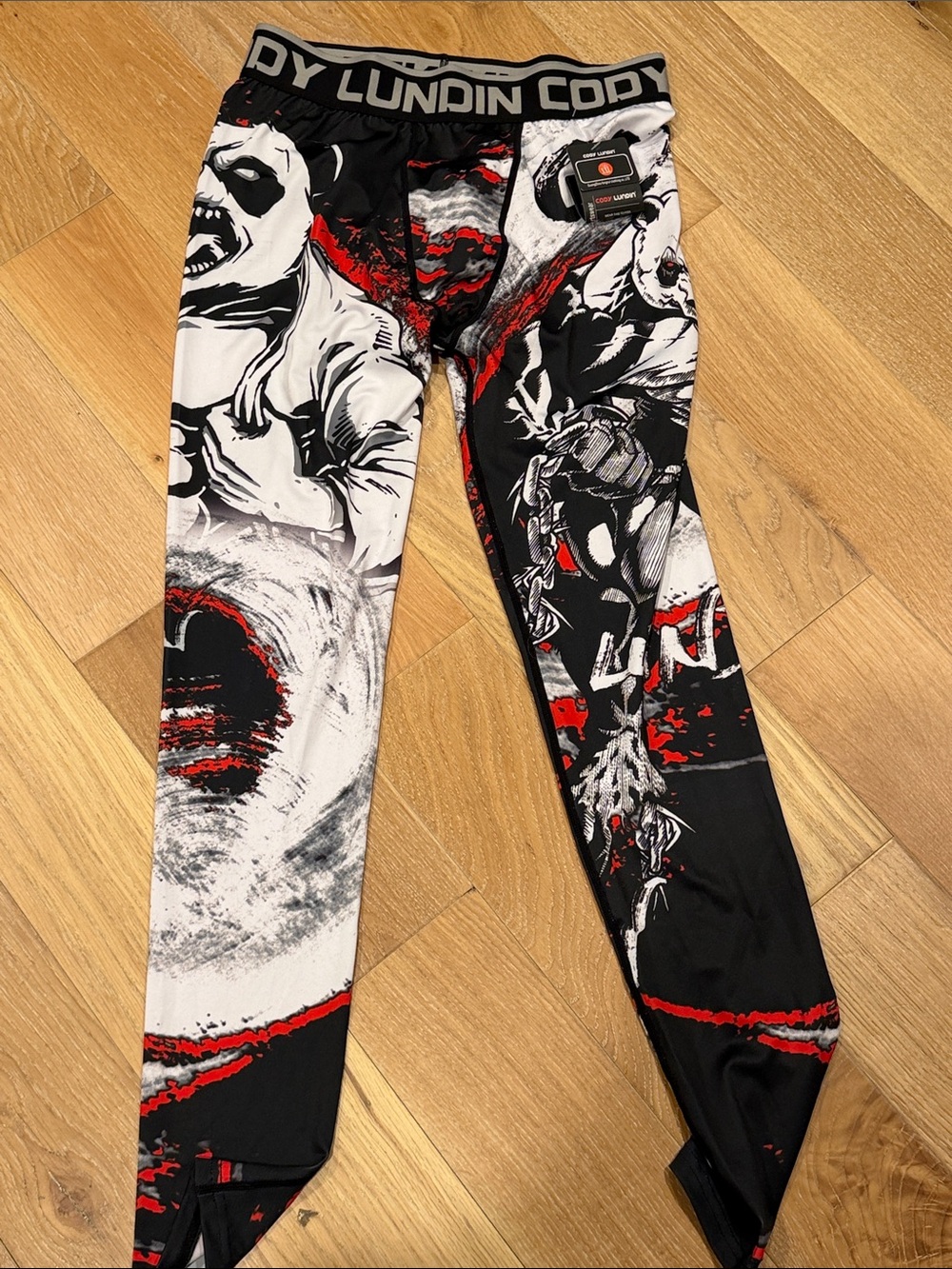 Cody Lundin men's compression pants featuring a graphic panda design xxl nwt - Picture 1 of 5